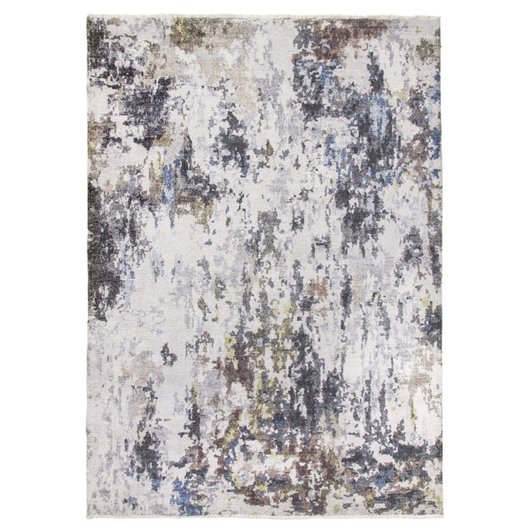 Hometrends Modena Grey/White Rug Wayfair.co.uk